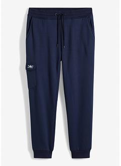 Pantaloni da jogging termici con tasche cargo e fodera effetto peluche, bpc bonprix collection