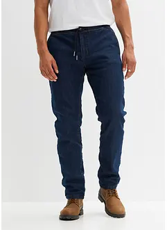 Jeans termici con elastico in vita regular fit, straight, bonprix