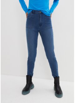 Mom jeans termici a vita alta con cinta comoda, bpc bonprix collection