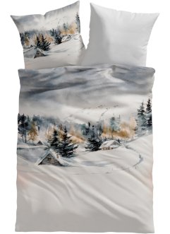 Biancheria da letto double-face con paesaggio invernale, bpc living bonprix collection