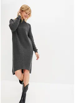 Abito in maglia con fondo asimmetrico, bonprix