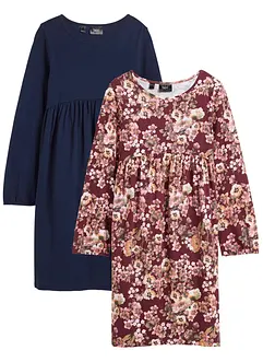 Abito di jersey in puro cotone (pacco da 2), bonprix