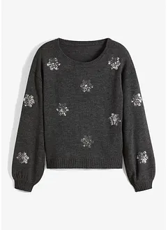 Maglione con paillettes, bonprix