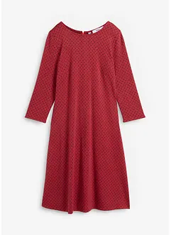 Abito in punto di Roma con fantasia jacquard in misto viscosa, bonprix