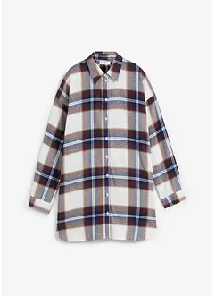 Camicia lunga in flanella di puro cotone, bonprix