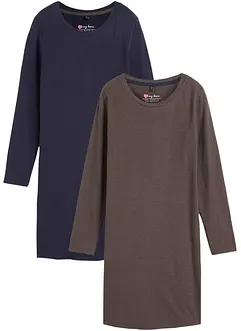 Abito in jersey di cotone elasticizzato (pacco da 2), bonprix