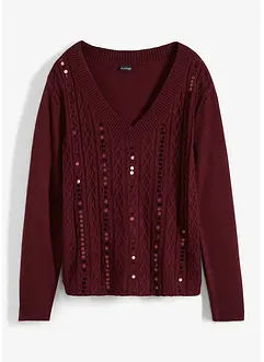 Maglione con paillettes, bonprix