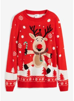 Maglione natalizio con renna, bpc bonprix collection