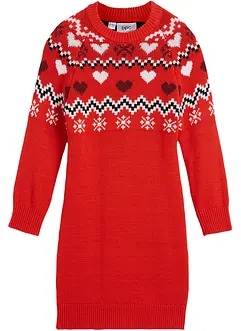 Abito in maglia con motivo norvegese, bonprix