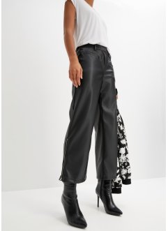 Pantaloni in similpelle con cerniera al fondo, bpc selection