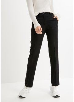 Pantaloni elasticizzati con piega stirata e cinta comoda a vita alta, bpc bonprix collection