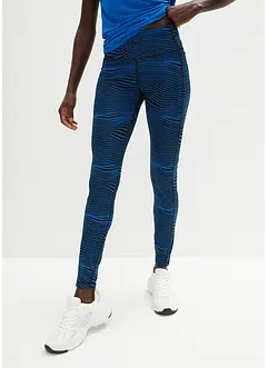 Leggings sportivi in fantasia con tasca per il cellulare, ad asciugatura rapida, bonprix