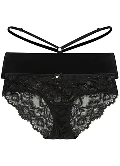 Culotte (pacco da 2) con poliammide riciclata, bonprix