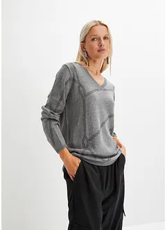Maglione con strass, bonprix