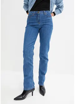 Jeans elasticizzati a vita alta, straight, bonprix