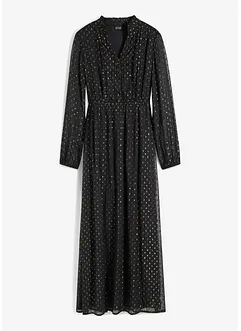 Abito lungo con effetto glitterato, bonprix