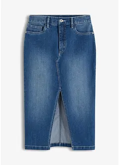 Gonna di jeans con spacco, bonprix
