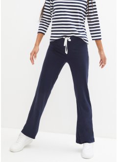 Pantaloni in maglina elasticizzata straight, bpc bonprix collection