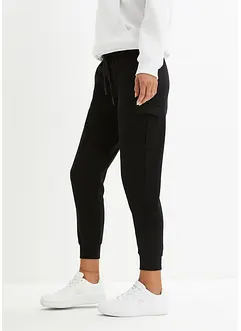 Pantaloni da jogging cropped con tasche cargo, bonprix