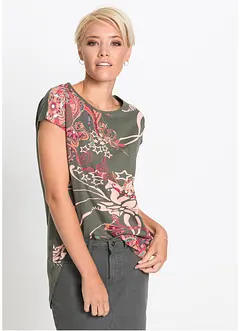 Maglia in puro cotone con fondo asimmetrico, bonprix