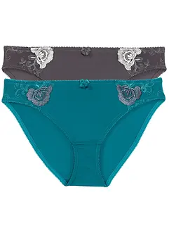 Slip con ricami (pacco da 2), bonprix