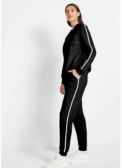 Tuta sportiva in puro cotone (set 2 pezzi), bonprix