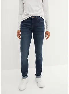 Jeans elasticizzati straight, a vita media, bonprix