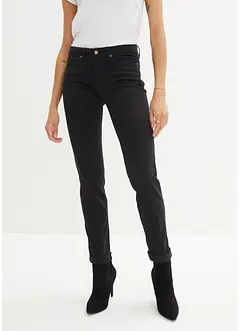 Jeans elasticizzati straight, a vita media, bonprix