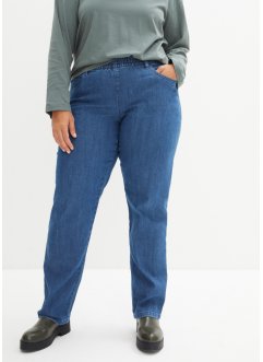 Jeans straight lunghi, vita media (pacco da 2), bpc bonprix collection