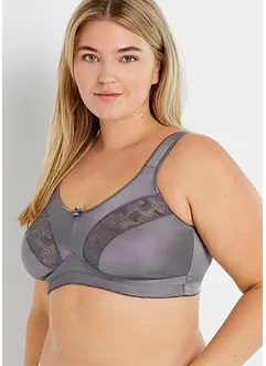 Reggiseno contenitivo senza ferretto con spalline imbottite (pacco da 2), bonprix