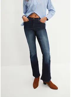 Jeans elasticizzati bootcut, vita media, bonprix