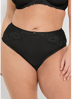 Slip alto con pizzo (pacco da 2), bonprix