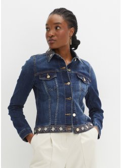Giacca di jeans con applicazione di strass, BODYFLIRT boutique