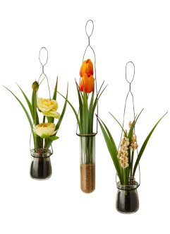 Decorazione da appendere vaso con fiore artificiale (set da 3), bpc living bonprix collection