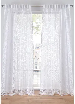 Tenda in tessuto devoré con tralci (pacco da 1), bonprix