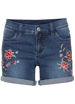 Shorts di jeans con ricamo, bonprix