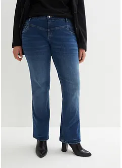 Jeans elasticizzati bootcut, vita media, bonprix