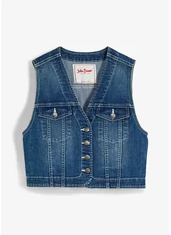 Gilet in jeans elasticizzato, bonprix