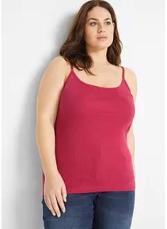 Top con spalline sottili in puro cotone (pacco da 3), bonprix