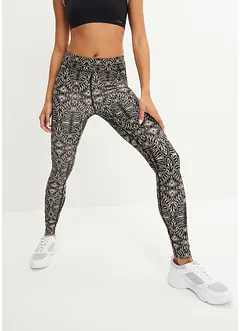 Leggings sportivi ad asciugatura rapida in fantasia, bonprix