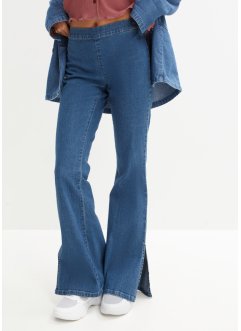 Jeans a zampa con spacchi laterali, RAINBOW