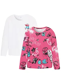 Maglia boxy in puro cotone biologico (pacco da 2), bonprix