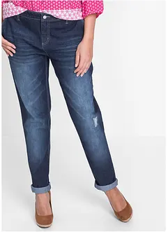 Jeans boyfriend elasticizzati e confortevoli, vita media, bonprix