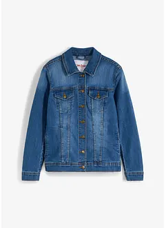 Giacca di jeans elasticizzata basic, bonprix