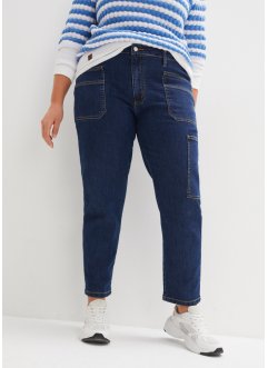 Jeans cargo cropped mid waist, John Baner JEANSWEAR