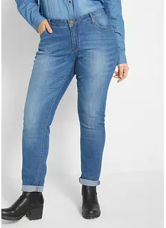 Jeans skinny elasticizzati, vita media, bonprix