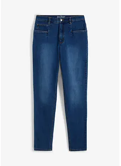 Mom jeans elasticizzati, a vita alta, bonprix