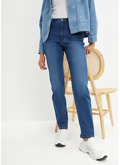 Mom jeans elasticizzati, a vita alta, bonprix