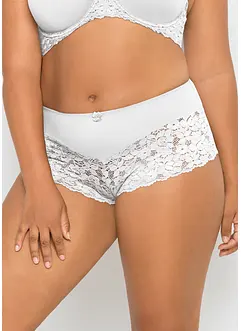 Culotte a vita alta con pizzo, bonprix