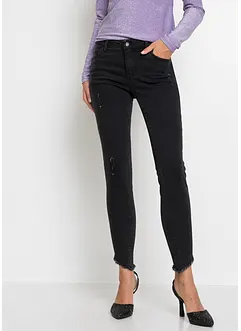 Jeans skinny elasticizzati, vita media, bonprix